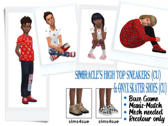 Sims 4 ONYXSIMS’ SKATER SHOES (CU) by Sims4Sue
