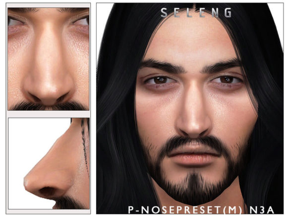 Sims 4 P-Male Nosepreset N3A by Seleng