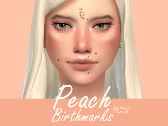 Sims 4 peach birthmarks base game compatible