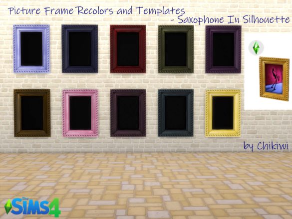 Recolors and Templates – Saxophone In Silhouette