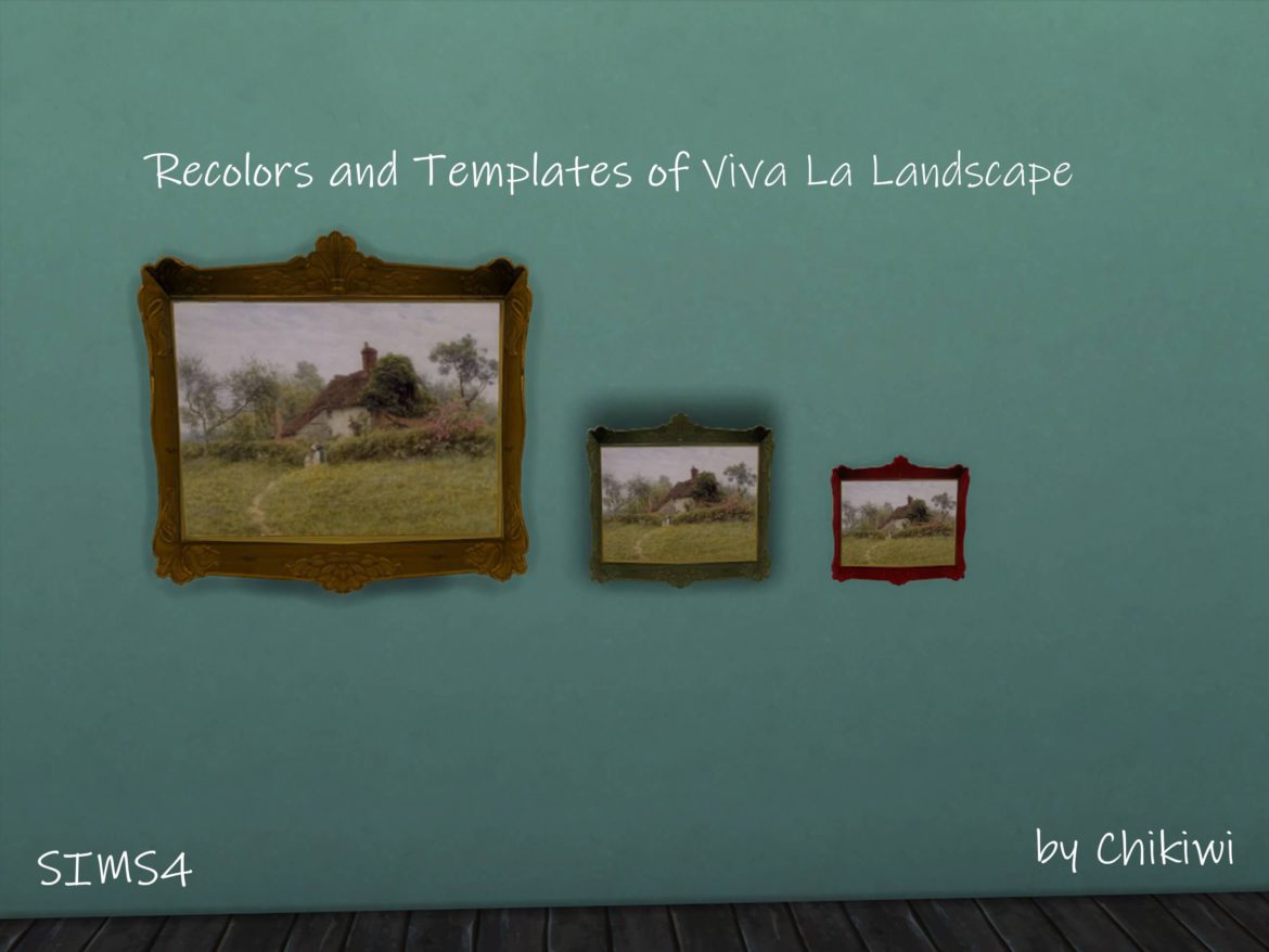 Recolors and Templates – Viva La Landscape