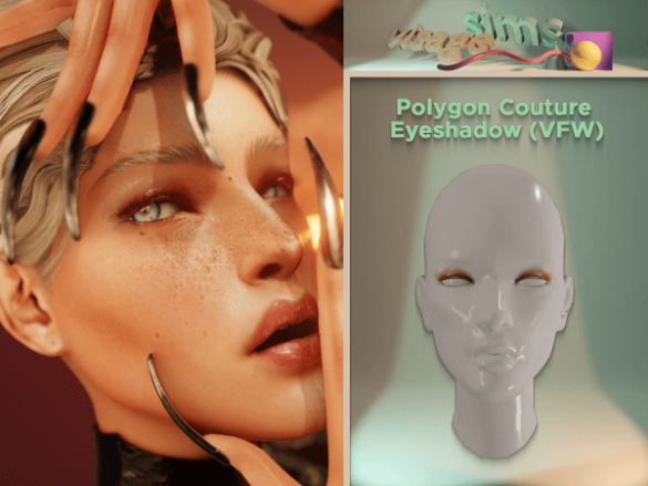 polygon couture eyeshadow for Vous Fashion Week