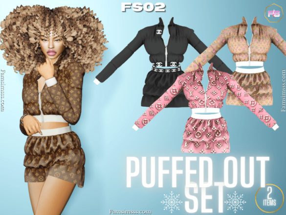 Sims 4 puffed out set