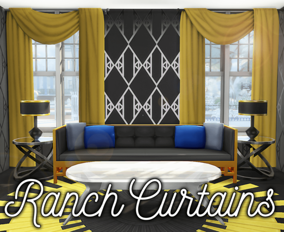 ranch curtains in the cottage garden palette 16
