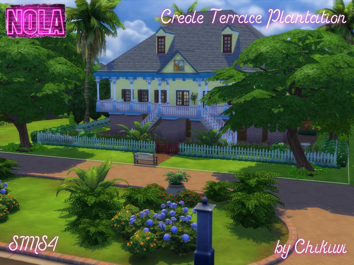 Sims 4 Residential – Creole Terrace Plantation, NOLA