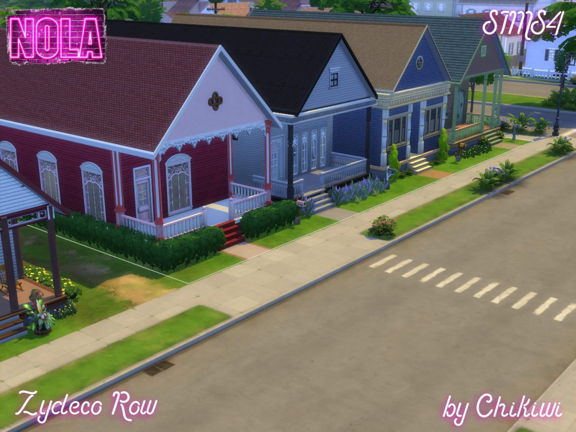 Sims 4 Residential – Zydeco Row, NOLA