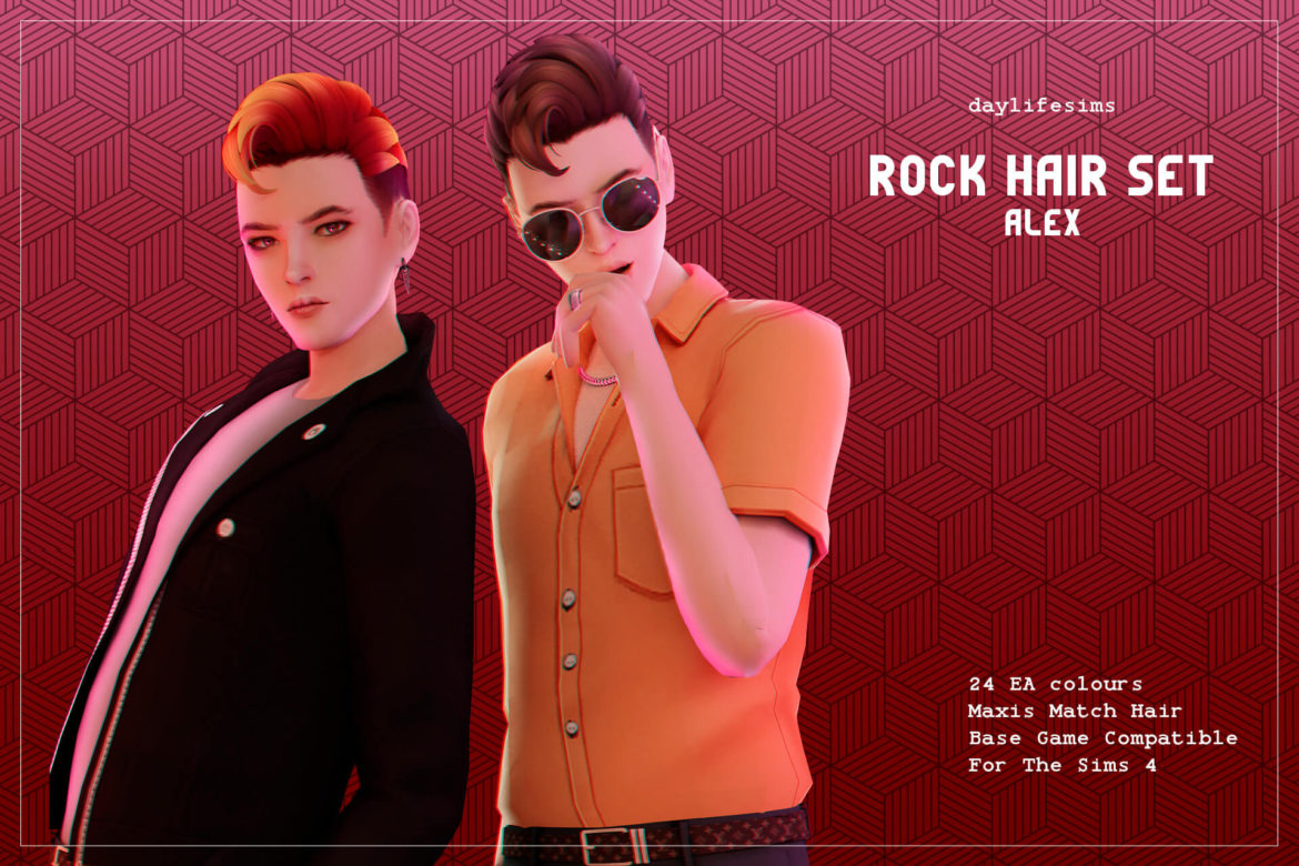 rock hair set alex hair inspired by alex turner