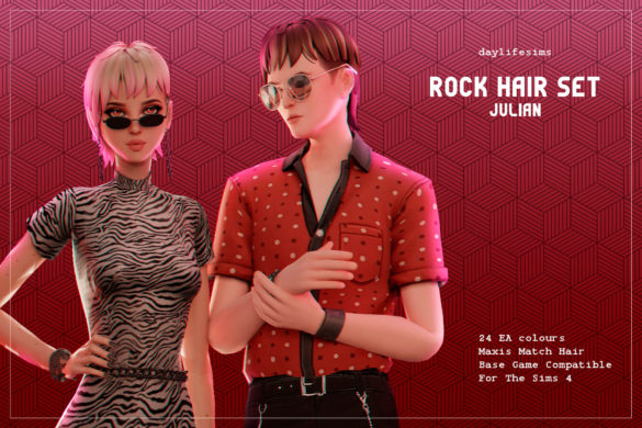 Sims 4 rock hair set julian asymmetrical mullet