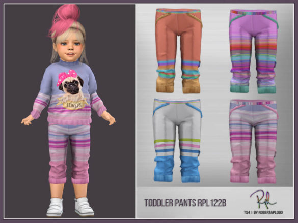 Sims 4 RPLts4 Toddler Pants RPL124B by RobertaPLobo