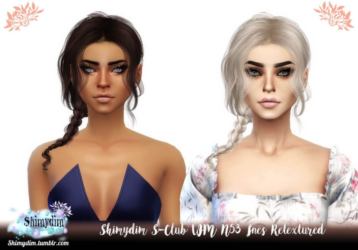 S-Club WM N53 Ines Hair Retexture Sims