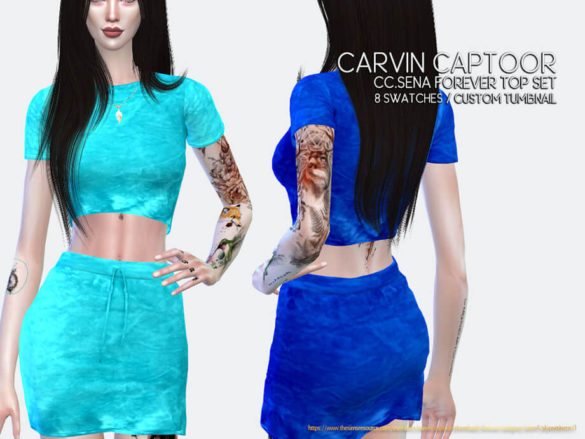 Sims 4 Sena Forever Top Set by carvin captoor
