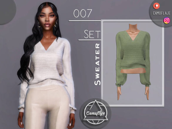Sims 4 SET 007 – Sweater by Camuflaje