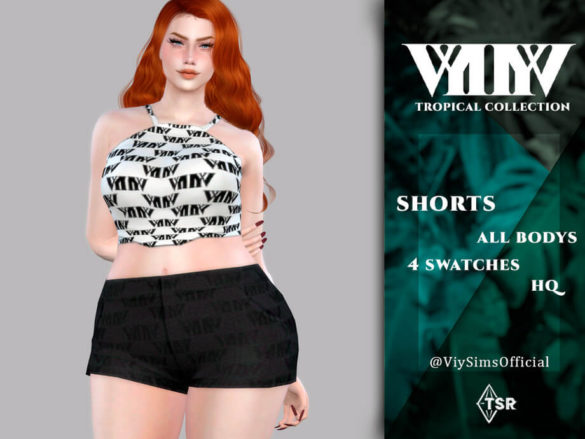 Sims 4 Shorts – Tropical Collection by Viy Sims