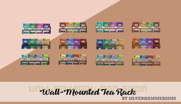 Sims 4 silverhammer wall tea rack