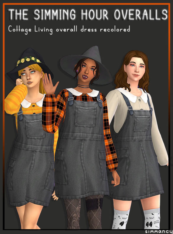 Sims 4 Simmancy The Simming Hour Overalls