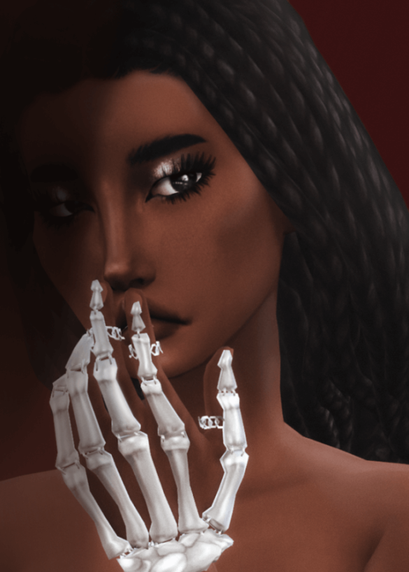 Sims 4 skeleton hand accessory bellassims