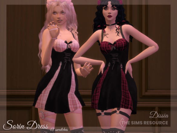 Sims 4 Sorin Dress Sorin Bows (Accessory)