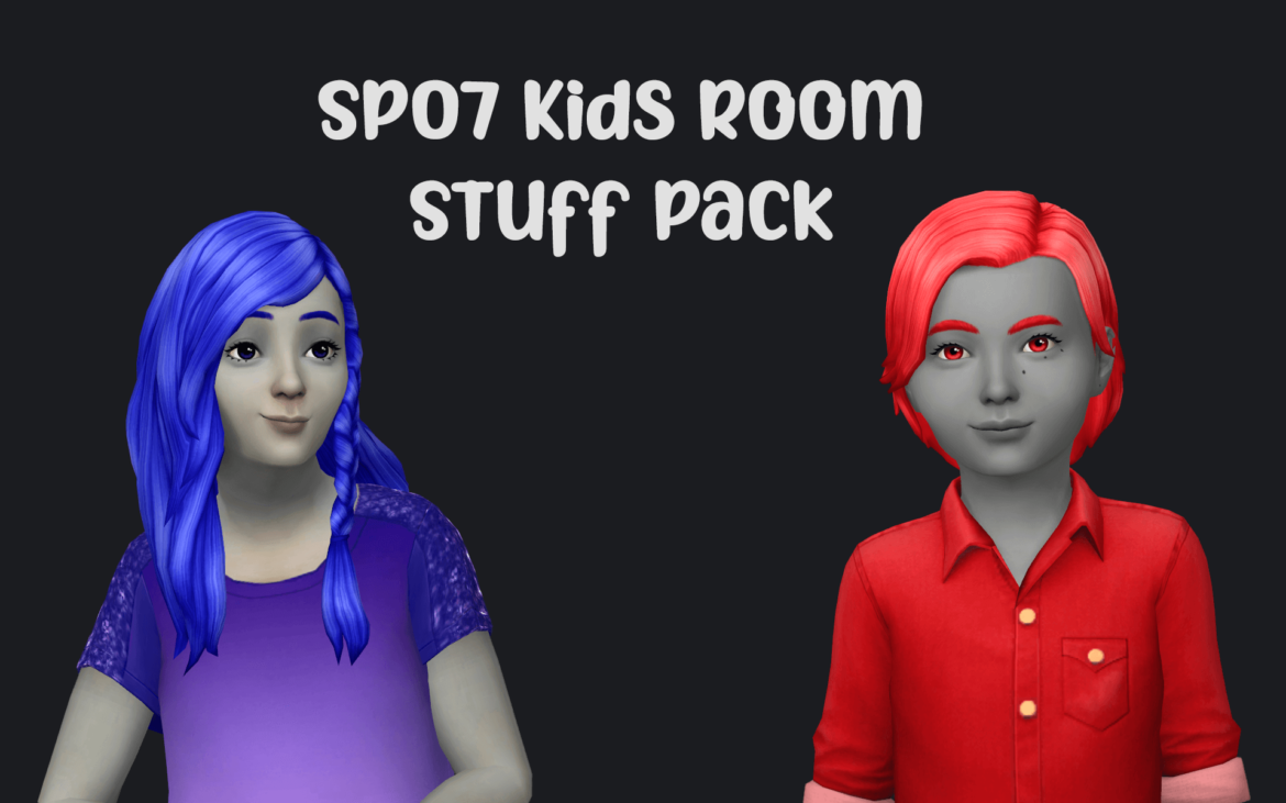 Sims 4 sp07 kids room stuff pack hair in jewl refind