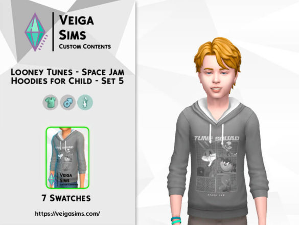 Space Jam Hoodies for Child – Set 5