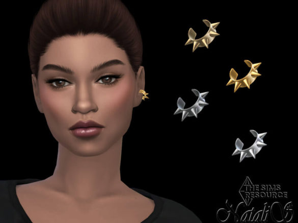 Sims 4 Spiked ear cuff by NataliS