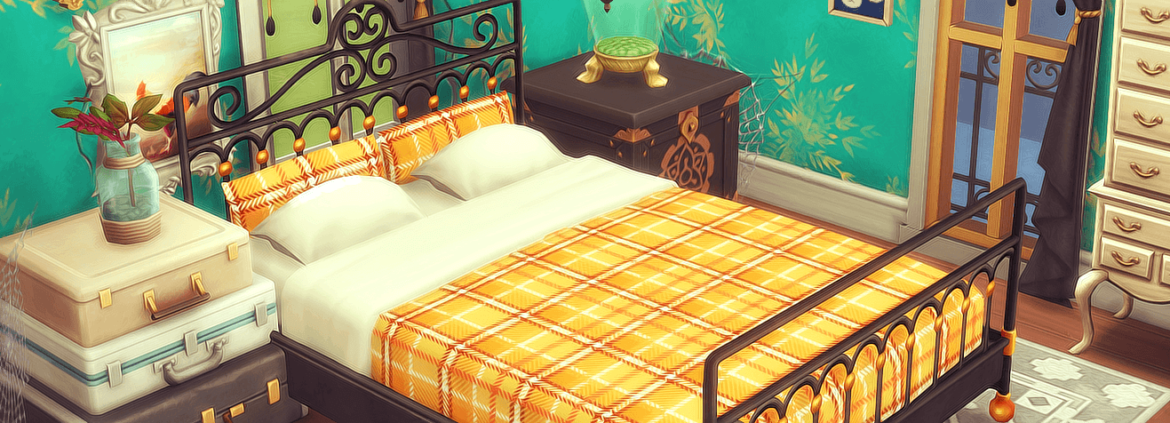 Sims 4 Spring Sparrow B&B Bed Recolors