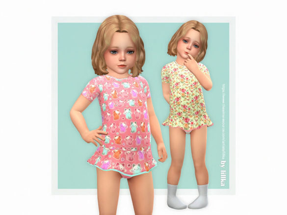 Sims 4 Stella Sleep Dress by lillka