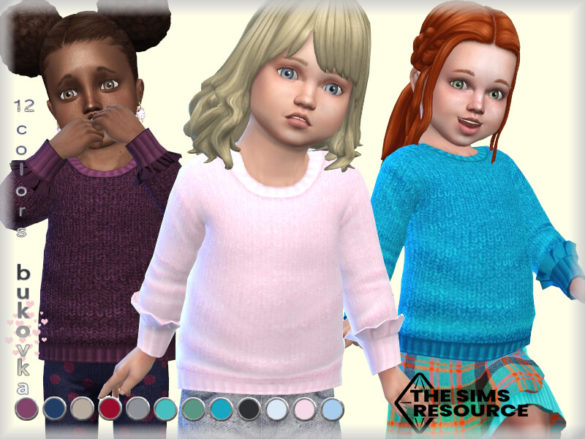 Sims 4 Sweater Toddler female by bukovka