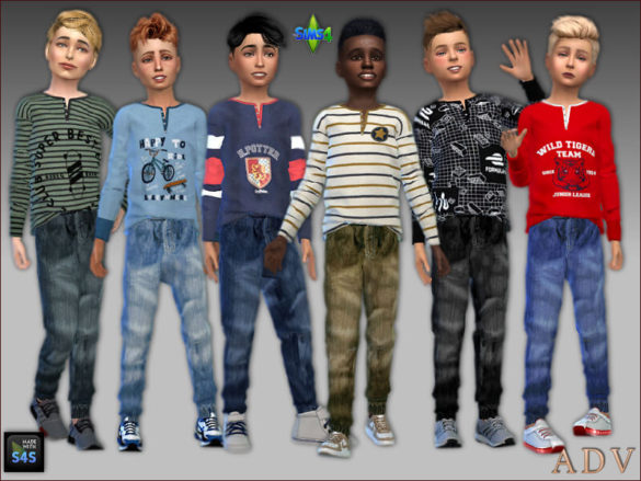 Sweatshirts and jeans for boys at Arte Della Vita