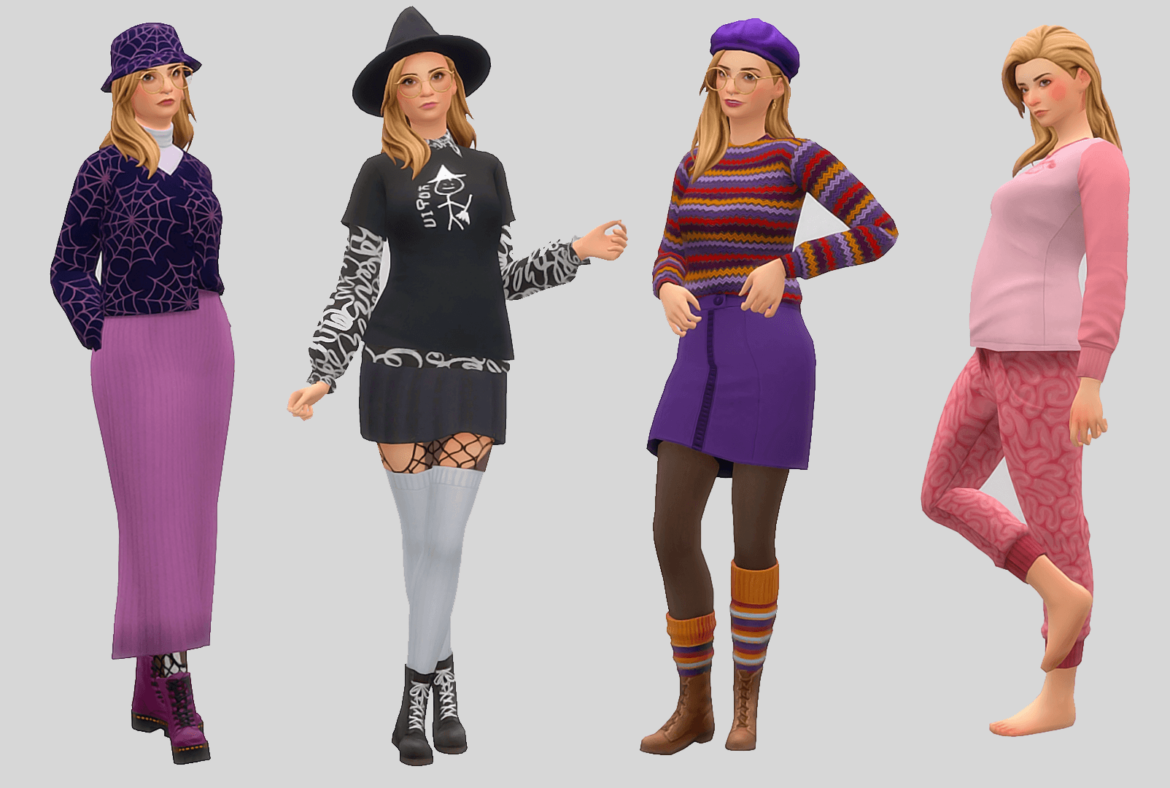 Sims 4 sxl lookbook spannersims x luridsims its