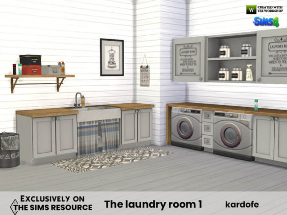 Sims 4 The laundry room 1 by kardofe at TSR