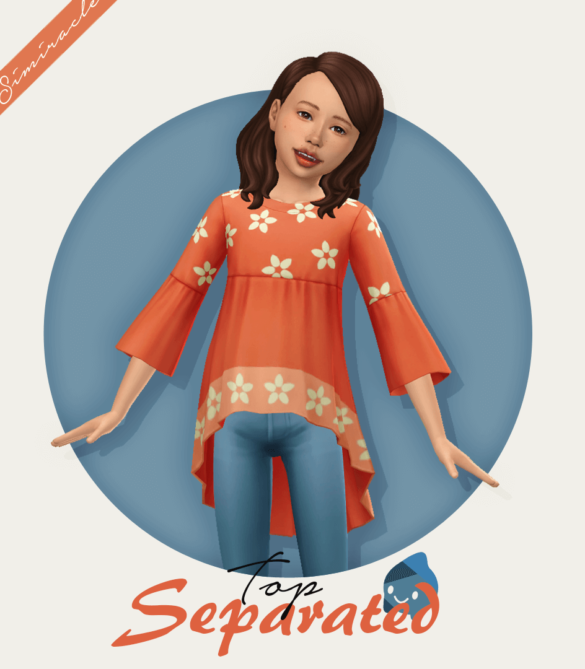 Sims 4 top separated kids version