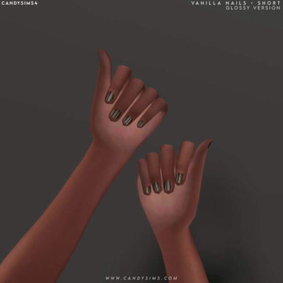 VANILLA NAILS | MATTE AND SHORT at Candy