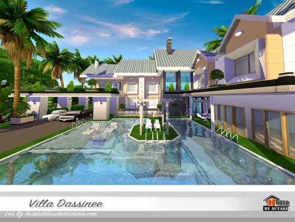 Sims 4 Villa Dassinee by autaki