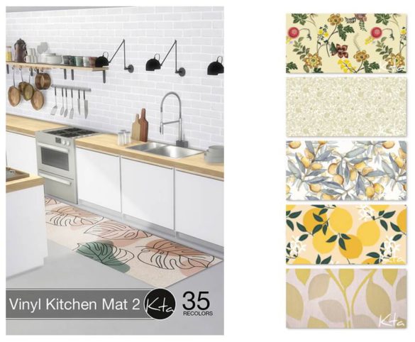 Sims 4 Vinyl Kitchen Mat 2 at Ktasims