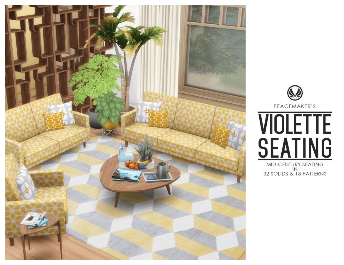 violette seating paranormal inspired mid century