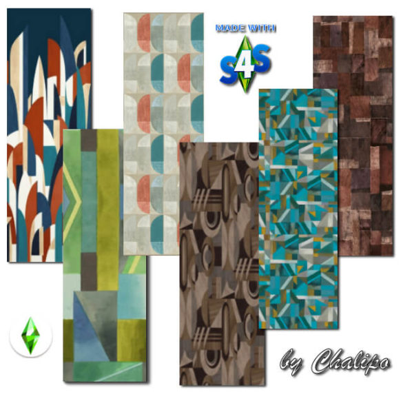 Sims 4 Wallpaper colorful by Chalipo by All 4 Sims