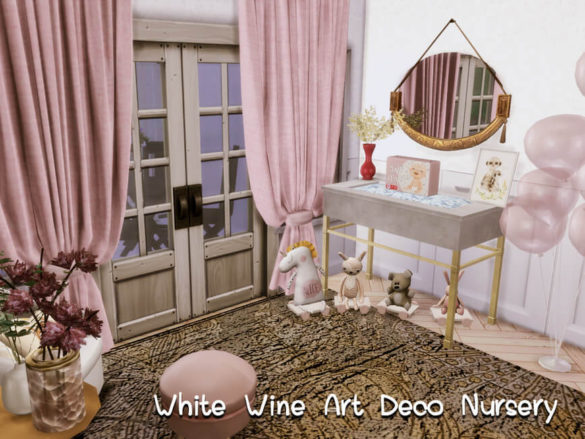 White Wine Art Deco Nursery by GenkaiHaretsu