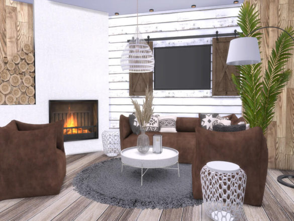 Sims 4 Wilma Livingroom by Suzz86