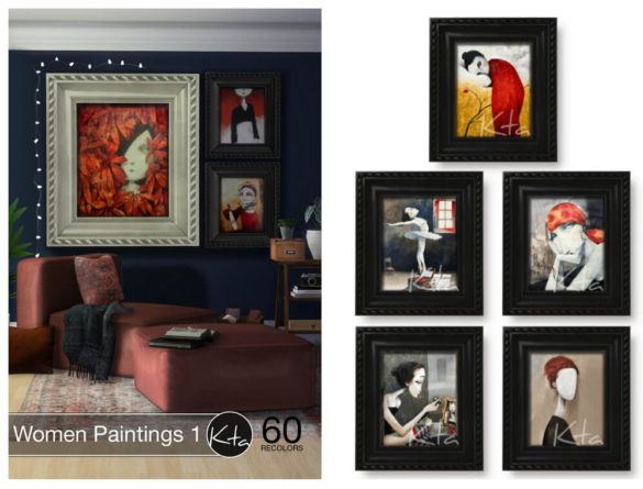 Sims 4 Women Paintings 1 at Ktasims