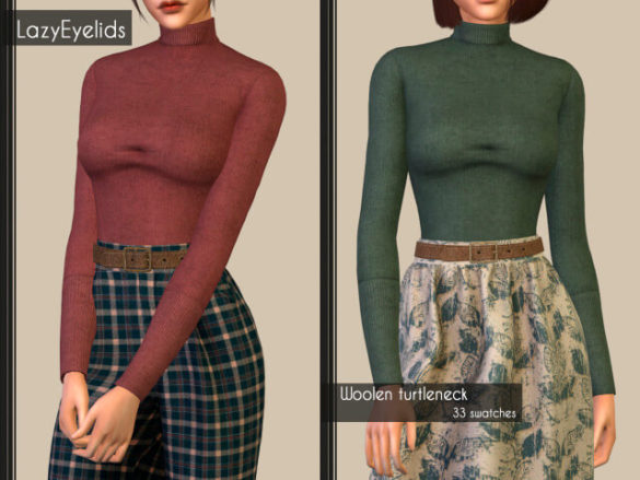 Sims 4 Woolen turtleneck