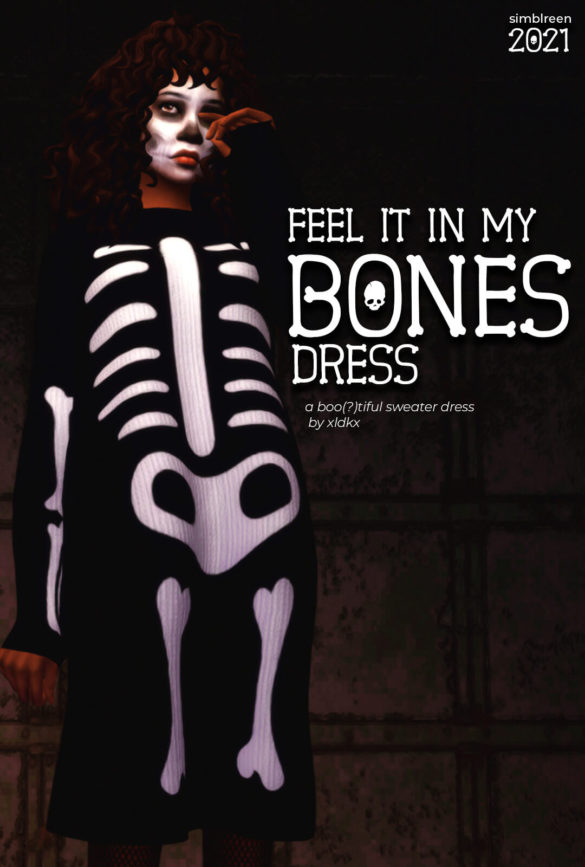 Sims 4 xldkx cc feel it in my bones dress a simblreen