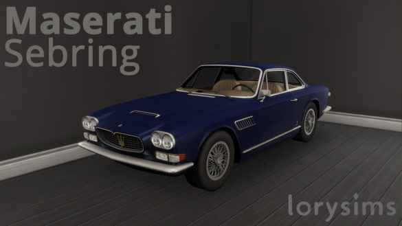 Sims 4 1965 Maserati Sebring at LorySims