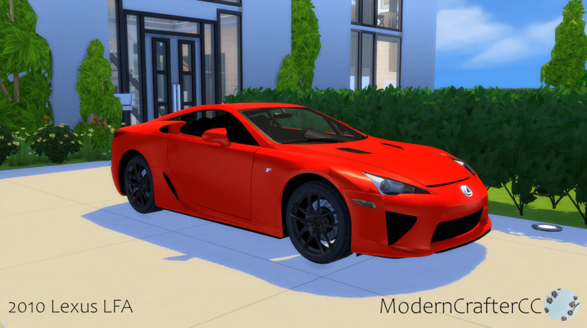 Sims 4 2010 Lexus LFA at Modern Crafter CC