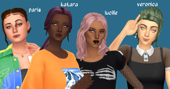 Sims 4 4 dogsill hairs recolored