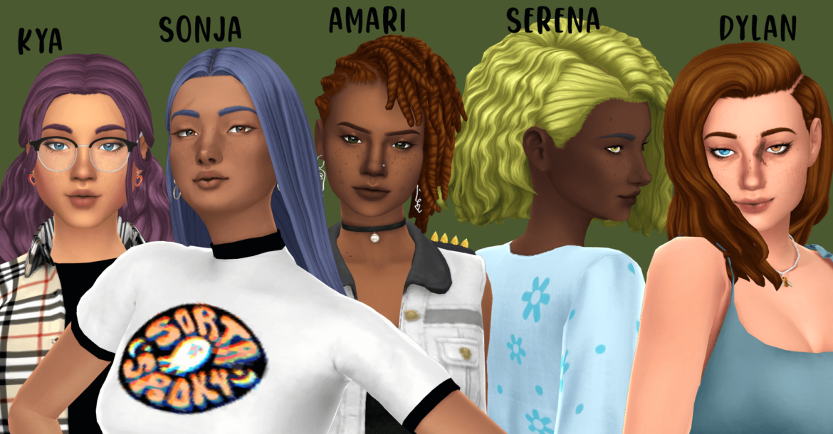 5 dogsill hairs in amplified 20 add on swatches in