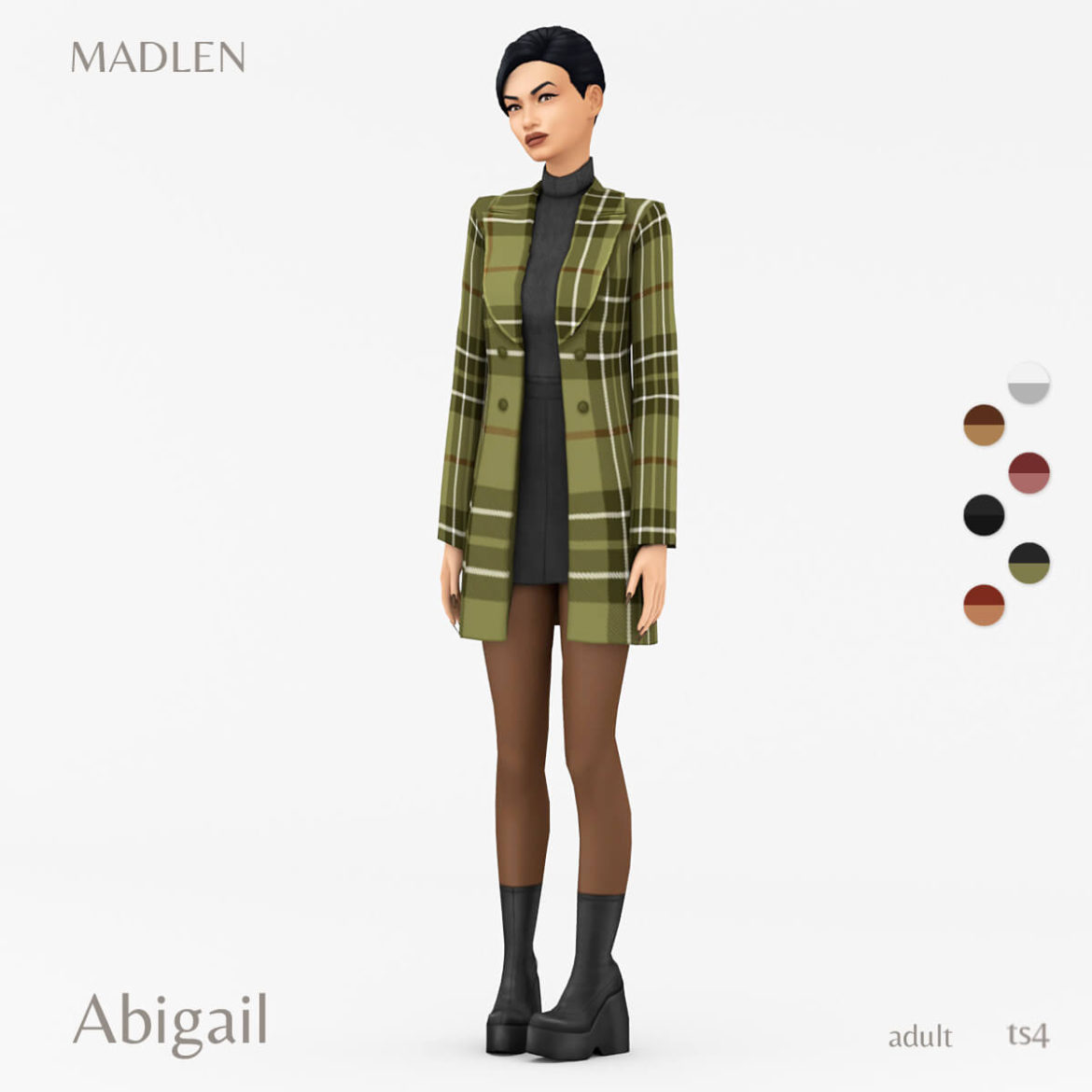 abigail outfit stylish coat combined with a soft