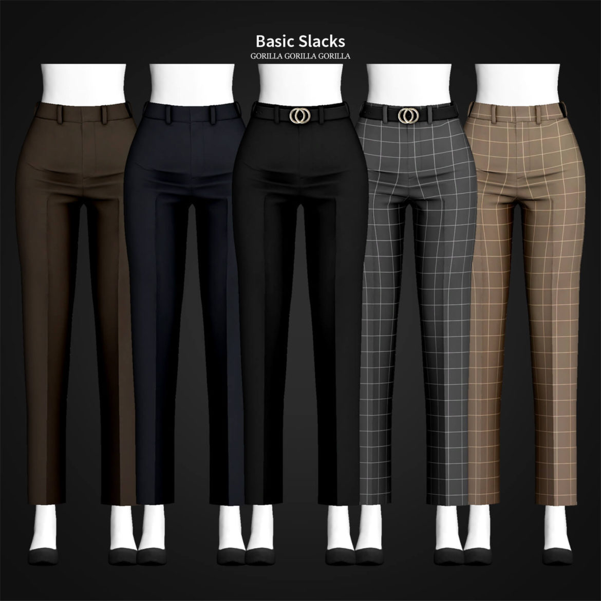 Sims 4 Basic Slacks at Gorilla