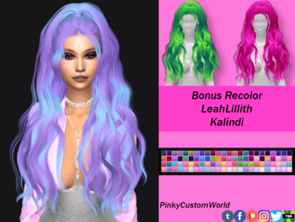 Bonus Recolor Of Leahlilliths Kalindi Hair Best Sims Mods