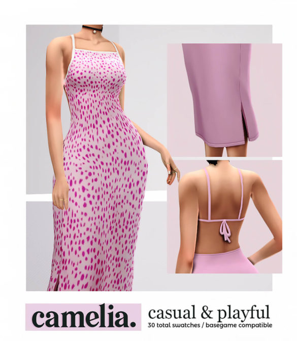 Sims 4 camelia dress