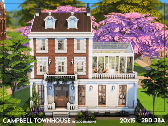 Sims 4 campbell townhouse